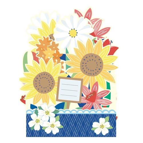 Carte pop up 3D Fleurs