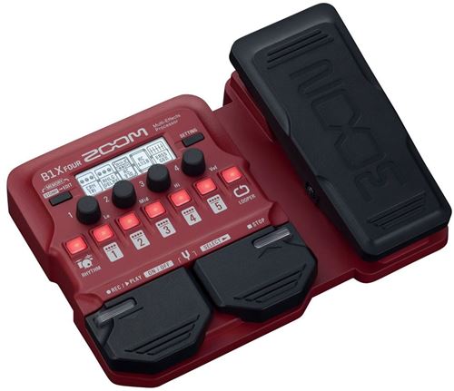 Zoom B1X Four Bass Effects Pedal with Expression Pedal