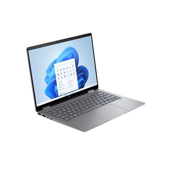HP ENVY x360 Laptop 14-fa0450nz - Conception inclinable - AMD Ryzen 5 - 8640HS / jusqu'à 4.9 GHz - Win 11 Home - Radeon 760M - 16 Go RAM - 1 To SSD NVMe - 14" OLED écran tactile 2880 x 1800 (2.8K) @ 120 Hz - Wi-Fi 7, Bluetooth - aluminium argent météo