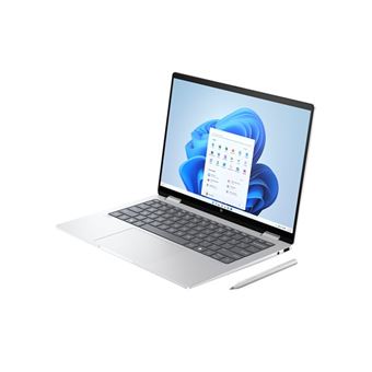 HP ENVY x360 Laptop 14-fa0450nz - Conception inclinable - AMD Ryzen 5 - 8640HS / jusqu'à 4.9 GHz - Win 11 Home - Radeon 760M - 16 Go RAM - 1 To SSD NVMe - 14" OLED écran tactile 2880 x 1800 (2.8K) @ 120 Hz - Wi-Fi 7, Bluetooth - aluminium argent météo