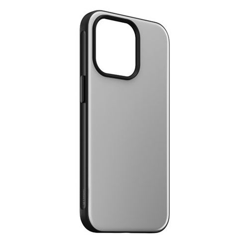 Coque pour iPhone 13 Pro Soft-touch Compatible MagSafe Métal Nomad argent