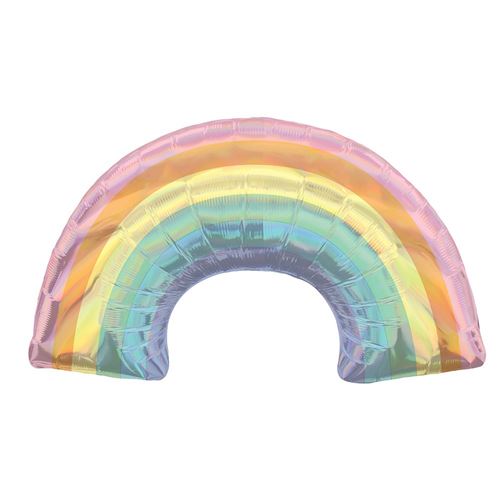 ballon aluminium arc-en-ciel pastel 86x48cm iridescent - 4121101
