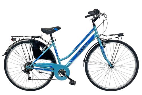Vélo de ville Femme Canellini MOVING 28 Noir/Fuchsia