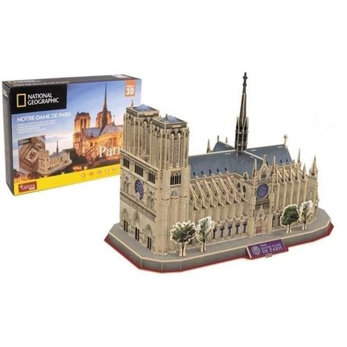 Puzzle 3D - Notre Dame De Paris - Jeu De Construction - Explora - 128 Pieces - Des 8 Ans