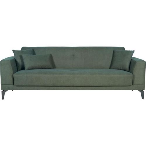 Generique Vert Canapé Convertible Aucune Henry Clic-Clac 3 Places Coffre 234X85x84 - Image 3