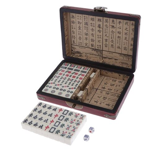 Jeu De Société Traditionnel Chinois Mahjong Mini, Jeux De Société