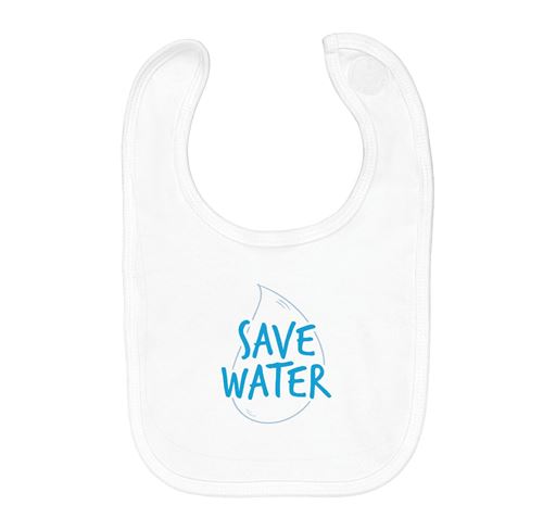 Fabulous Bavoir Coton Bio Save water