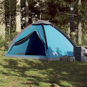 Tente Dôme 3 Personnes Bleue - VidaXL - Imperméable Et Neuve