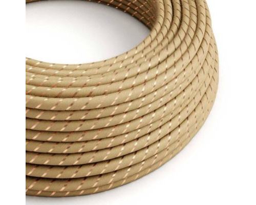 Câble rond - Tissu Jute - Spirales