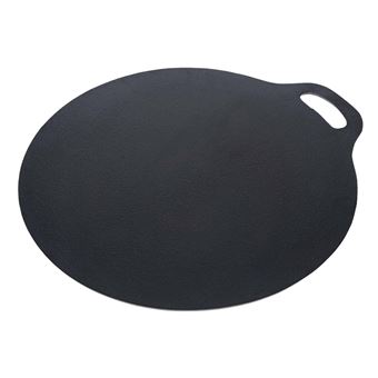 Plaque à Griller en Fonte Émaillée Induction pour Pizza, Budare 38cm Barbecue Victoria 38526 Noir - 1