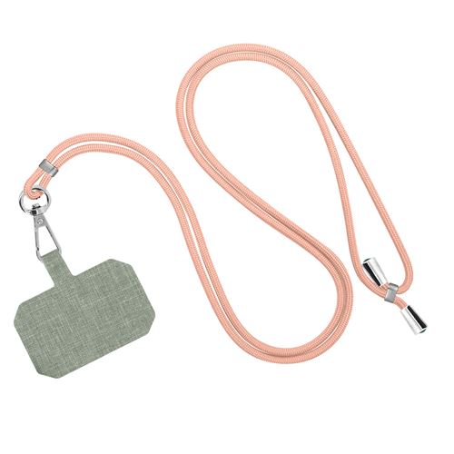 Avizar Cordon pour Smartphone Universel Coque et Étui Nylon Tressé Réglable 90cm Avizar rose gold