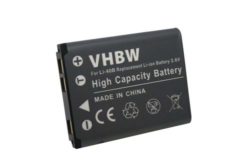 vhbw batterie Li-ION compatible avec CASIO Exilim EX-ZS100 EX-ZS 100 remplace NP-80 / NP-82 / NP-82DBA