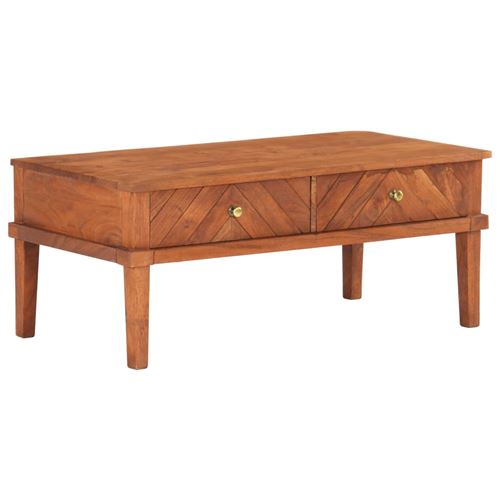 vidaXL Table basse 100x50x41 cm Bois d'acacia massif