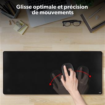 T'nB - Tapis de souris - sous-main, souple - taille XXL - noir