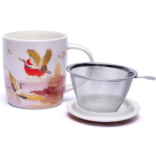 SHAPES Coffret mug Tisanière porcelaine