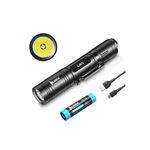 YUSSEQDD - Étui De Ceinture Pour Lampe De Poche LED - Nylon Étanche - Compact 17x4 Cm - Clip Ceinture