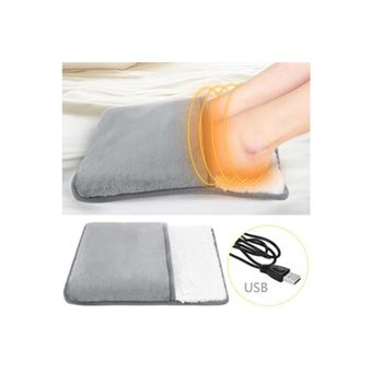 Coussin chauffant électrique usb pieds chaussons chauds hiver main