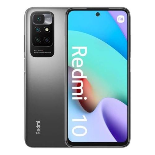 Smartphone Xiaomi Redmi 10 6.5 FHD+ MediaTek Helio G88 4Go 64Go Android 11 Gris Carbone