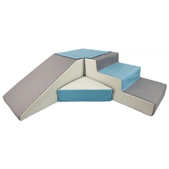 Set de 4 blocs en mousse pour le jeu blanc, bleu clair, gris - 1
