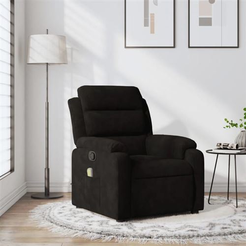 Non Communiqué Marron Vidaxl Fauteuil De Massage, Relaxation Velours Noir