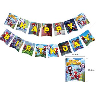 Decoration Spiderman Anniversaire FONGWAN Ensemble de Ballons Helium Enfant  Fête Fournitures Décor - Rouge - Article et décoration de fête - à la Fnac