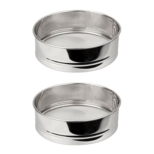 Non Communiqué Ensemble De 2 Tamis De Cuisine Inox Extra Fin 18 Cm De Diamètre Fackelmann Basic