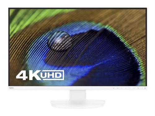 NEC MultiSync EA271U - LED-monitor - 27 - 3840 x 2160 4K - IPS - 350 cd/m² - 1300:1 - 5 ms - 2xHDMI, DisplayPort, USB-C - luidsprekers - wit