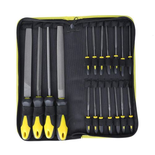 Set Outil À Main En Acier Au Carbone Haute Pour Woodwork Métal Verre Céramique (18Pcs)