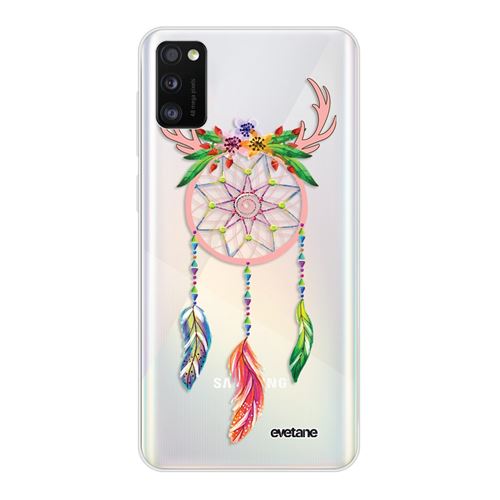 Coque pour Samsung Galaxy A41 360 intégrale transparente Attrape reve cerf Ecriture Tendance Design [Evetane®]