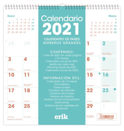 Calendrier 2021 30X30 Generic