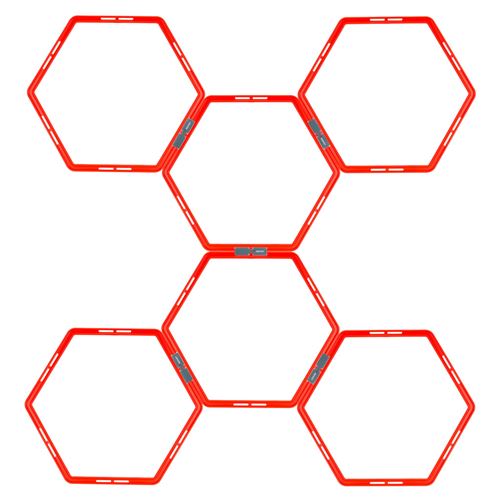Avento Grille d'agilité 6 pcs Hexagone