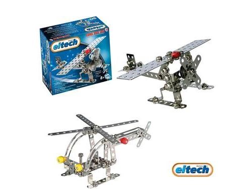 Eitech Avion Hélicoptère Jeu De Construction Mécanique En Métal Enfant