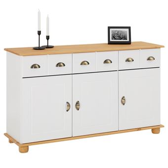 Buffet Bas 3 Portes En Ch Ef Bf Bdne Massif Details Sur Meuble