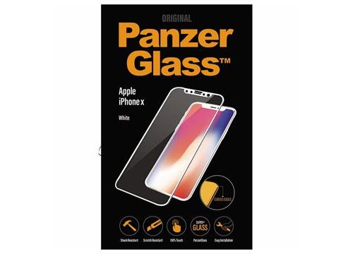 Protecteur d'Écran iPhone X / iPhone XS PanzerGlass Premium - Blanc