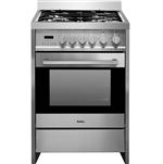Amica ACM2005X - Cuisinière - pose libre - largeur : 60 cm - profondeur : 60 cm - hauteur : 85.5 cm - avec système auto-nettoyant - classe A - inox