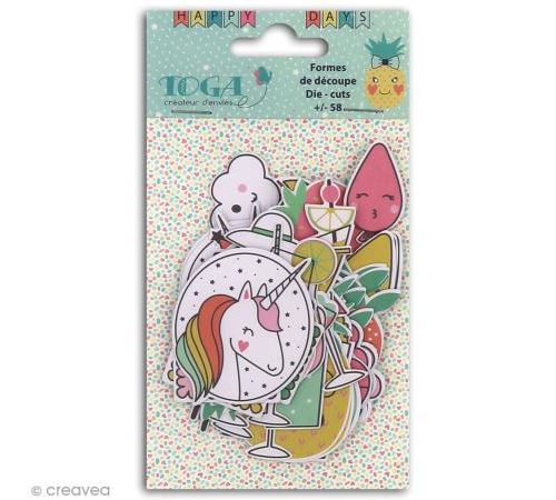 Die cut Toga - Happy Days - 58 pcs