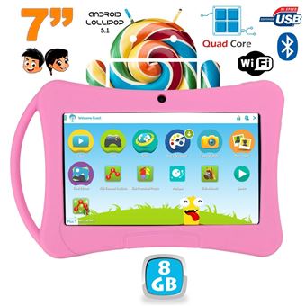 HotLight Tablette Enfants 7 Pouces, Tablette pour Enfants avec Android 12,  2 Go RAM+32 Go ROM+128 Go Extensible, Wi-FI, Bluetooth, Type-C, Kids Tablet  avec Quad Core Bleu : : Informatique