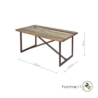 Table De Salle A Manger Unique Style Vintage Rouille Used