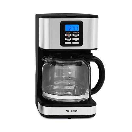 Cafetière à filtre SHARP - Machine à café 900 Watts 1,8 litre Finition Inox