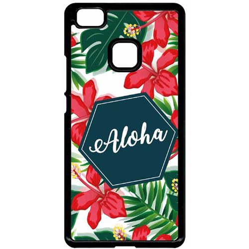 Coque Huawei P9 Lite Aloha Tropical Fond Blanc 2