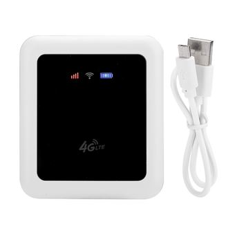 Routeur Non renseigné Routeur sans fil 4G LTE Wifi 300Mbps Mobile Hotspot  ,avec Carte Sim Fente - blanc