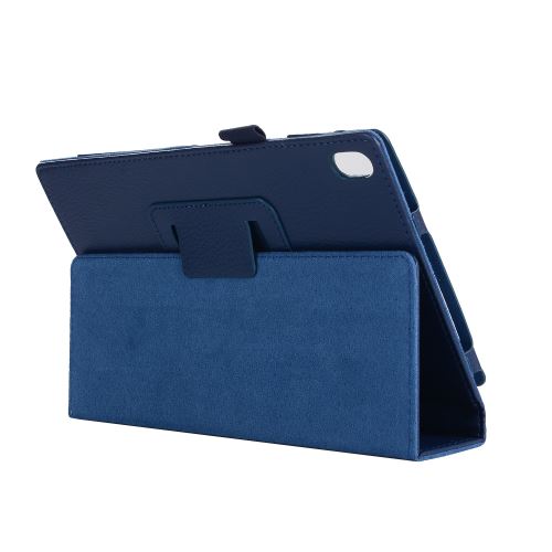 Étui en PU antichoc durable pour Lenovo Tab4 8 Plus TB-8704F/N - Bleu foncé