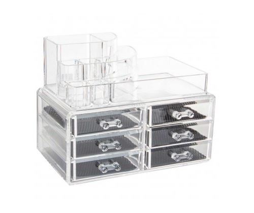 Rangement Maquillage en Acrylique Transparent