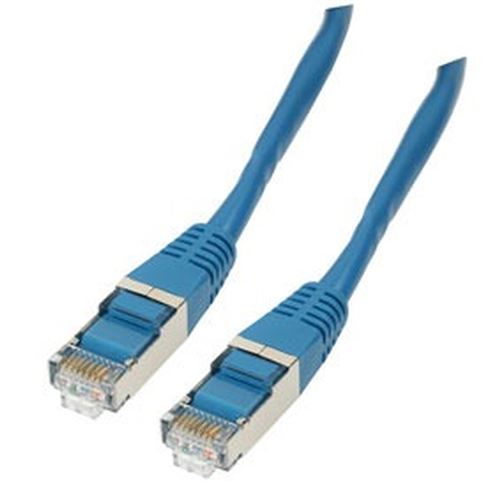 Cordon patch RJ45 F/UTP CAT6 bleu - 10m