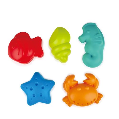 Hape moules à sable créatures de la mer 5 pièces