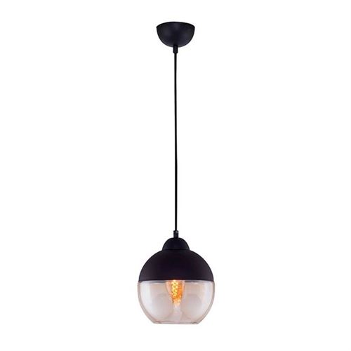 Suspension en Verre Noir Luminaire Design - Pour Plafond, Séjour, Salon, Bureau - Suspension, Lustre