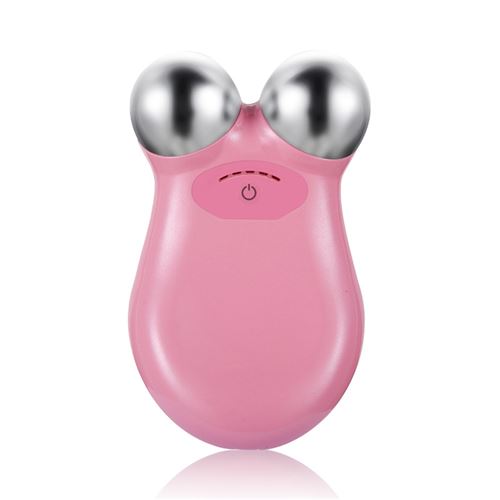 Masseur facial micro courant EMS - Rose