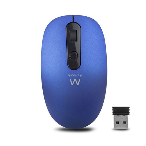 Ewent Ew3228 Souris Optique Sans Fil 1000 Dpi, Bleu