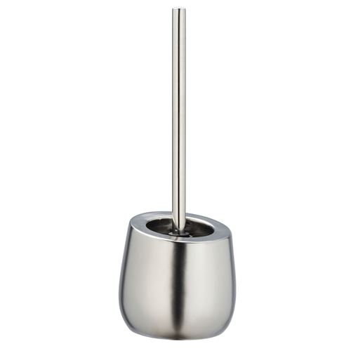 Wenko - Brosse WC design mat Badi - Argent chromé - Badi