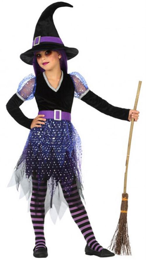 Déguisement Sorcière - Enfant - 7/9 ans (122 à 134 cm) ATOSA